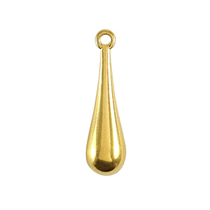 Breloques en m&eacute;tal DQ goutte Dor&eacute; (sans nickel)