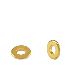 Perles en m&eacute;tal DQ spacer anneau 9mm Dor&eacute; (sans nickel)