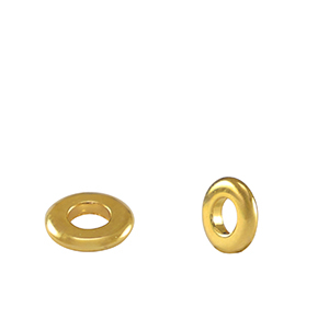 Perles en m&eacute;tal DQ spacer anneau 6mm Dor&eacute; (sans nickel)