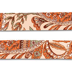 Bandana fleur et feuille Orange