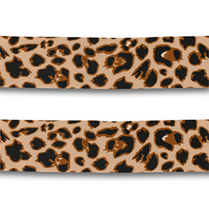 Bandana l&eacute;opard Beige-marron-noir