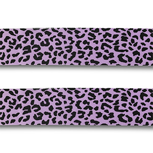Bandana l&eacute;opard Violet-noir