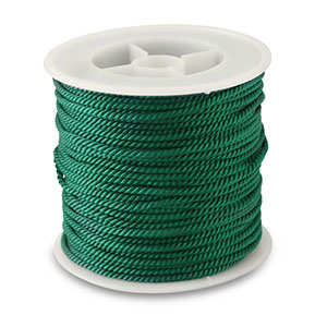 Cordon tendance 2mm Vert fonc&eacute;