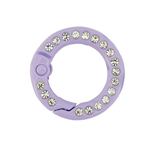 Appr&ecirc;ts color&eacute;s anneau porte-cl&eacute;s Violet