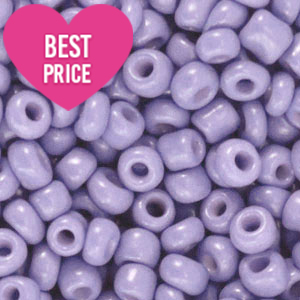Perles de rocailles 6/0 (4mm) Lilas iris oriental