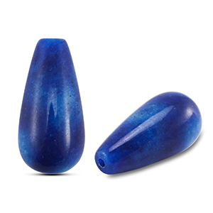 Pierres naturelles perles Quartz goutte Bleu