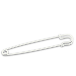 Appr&ecirc;ts en m&eacute;tal &eacute;pingle d&eacute;corative Blanc