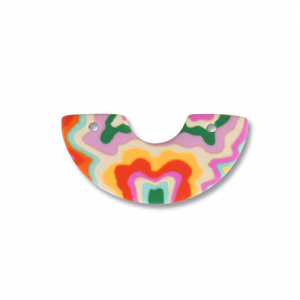 Pendentifs en polym&egrave;re arche Multicolore