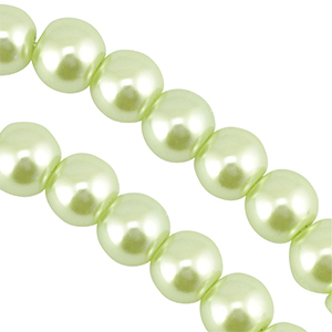 Perles en verre 4mm Pastel vert