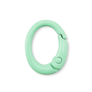 Appr&ecirc;ts color&eacute;s porte-cl&eacute;s ovale Vert menthe