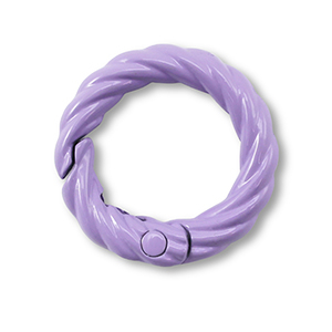 Appr&ecirc;ts color&eacute;s anneau porte-cl&eacute;s Violet
