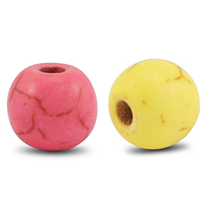 Perles en c&eacute;ramique rond Multicolore
