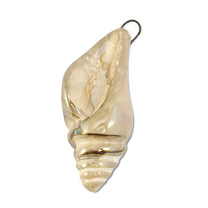 Breloques en c&eacute;ramique DQ grecque buccin Beige-marron