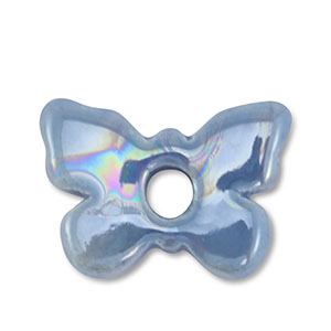 Perles en c&eacute;ramique DQ grecque papillon Bleu