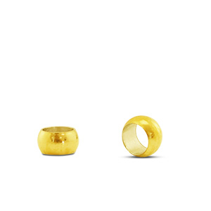 Appr&ecirc;ts en acier inox perles 3x1mm Dor&eacute;