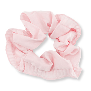 Elastique pour cheveux chouchou soyeux Rose clair