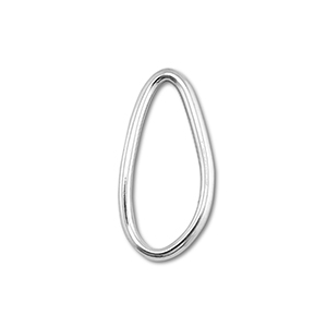 Appr&ecirc;ts en acier Inox connecteur ovale Argent&eacute;