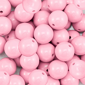 DQ Perles acryliques 18 mm Rose clair
