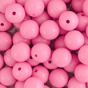 DQ Perles acryliques 14 mm Rose