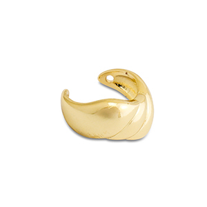 Boucles d'oreilles en acier inox ear cuff Dor&eacute;