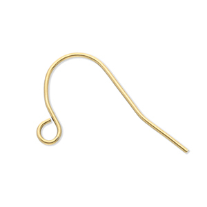 Appr&ecirc;ts en acier inox boucles d'oreilles crochet avec anneau Dor&eacute;