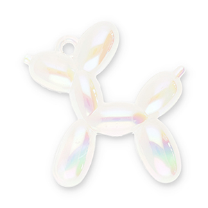 Pendentifs accroche-regard chien ballon Transparant-AB coating