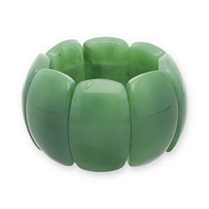 Bracelets en r&eacute;sine Vert