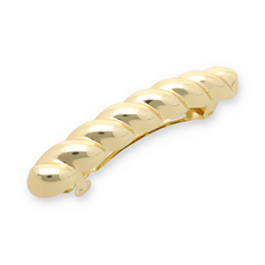 Accessoires pour cheveux barrette torsad&eacute; Dor&eacute;