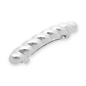 Accessoires pour cheveux barrette torsad&eacute; Argent&eacute;