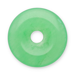 Pierres naturelles pendentifs Agate donut 16mm Vert