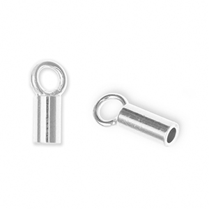 Appr&ecirc;ts en m&eacute;tal DQ Eco-brass&reg; embout Argent&eacute; antique (sans nickel)