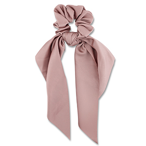 Elastique pour cheveux chouchou avec ruban Rose vintage