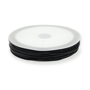 Fil &eacute;lastique 0.8mm Noir