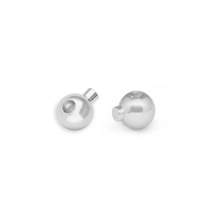 Appr&ecirc;ts en m&eacute;tal DQ Eco-brass&reg; perles &agrave; &eacute;craser rond Argent&eacute; antique (sans nickel)