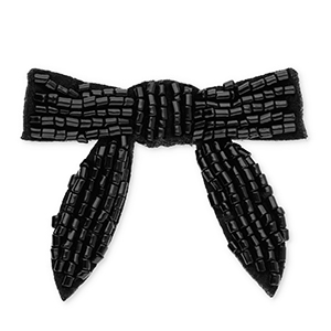 Pendentifs accroche-regard n&oelig;ud Noir