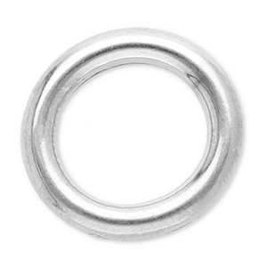 Appr&ecirc;ts en acier inox anneau ferm&eacute; 12 mm Argent&eacute;