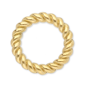 Appr&ecirc;ts en acier inox anneau ferm&eacute; 8 mm Dor&eacute;