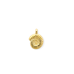 Breloques en m&eacute;tal DQ&reg; coquillage Dor&eacute; (sans nickel)