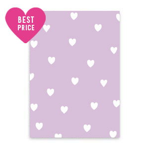 Cartes &agrave; bijoux coeurs Lilas