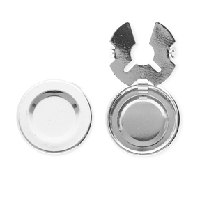 Cache-boutons en laiton Eco-brass&reg; Argent&eacute;
