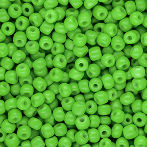 Perles de rocailles 6/0 (4 mm) Vert