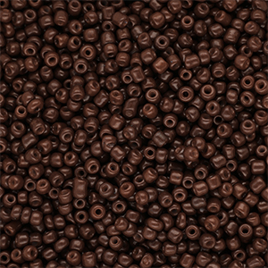 Perles de rocailles 12/0 (2 mm) Marron fonc&eacute;