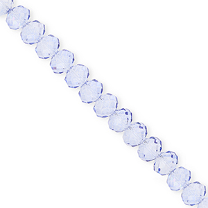 Perles &agrave; facettes 6x5&nbsp;mm disque Heishi Bleu