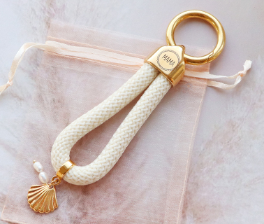 Porte-cl&eacute;s DQ Mix & Match avec cordelette style marin