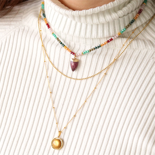 Bijoux tendances avec de nouvelles perles &agrave; facettes