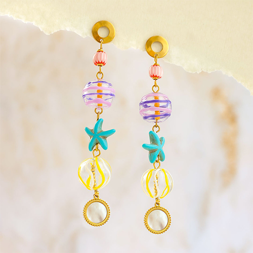 Cr&eacute;er des boucles d'oreilles originales avec des perles en verre  