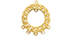 Pendentifs en m&eacute;tal DQ avec anneaux