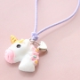 Bijoux pour enfant avec licornes en r&eacute;sine