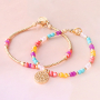 Bracelets color&eacute;s pour l&rsquo;&eacute;t&eacute; avec perles &agrave; facettes