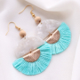 Bijoux de plage avec perles en bois, perles coquillage et m&eacute;tal DQ !